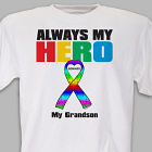 Personalized My Hero Autism Awareness T-Shirt 34092X